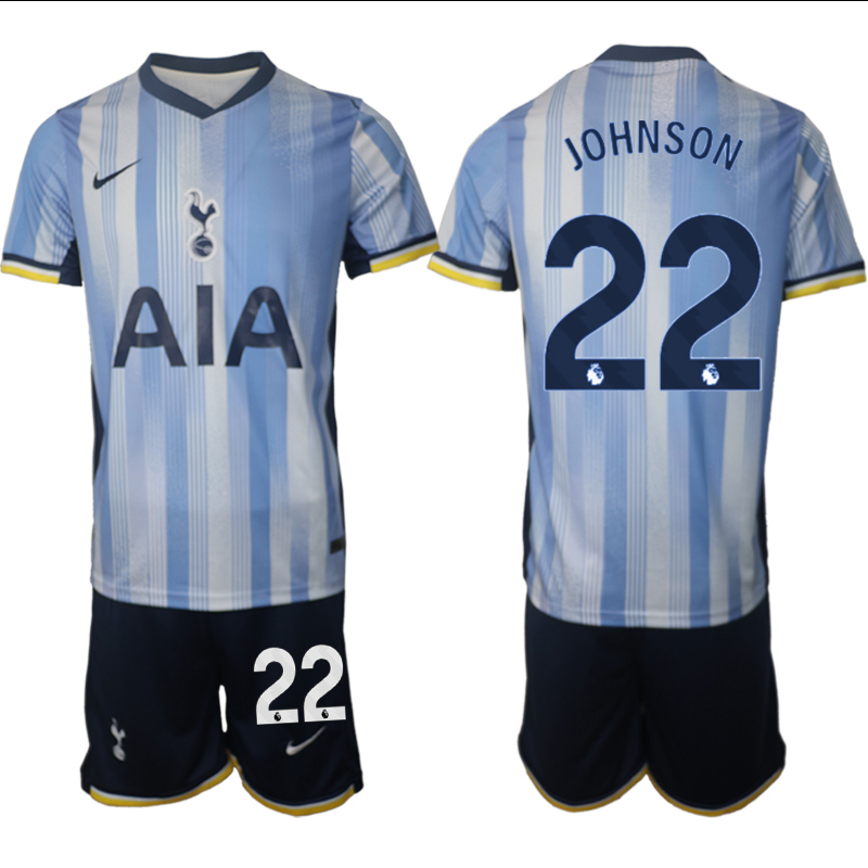 Men 2024-2025 Club Tottenham away Blue 22 Soccer Jersey